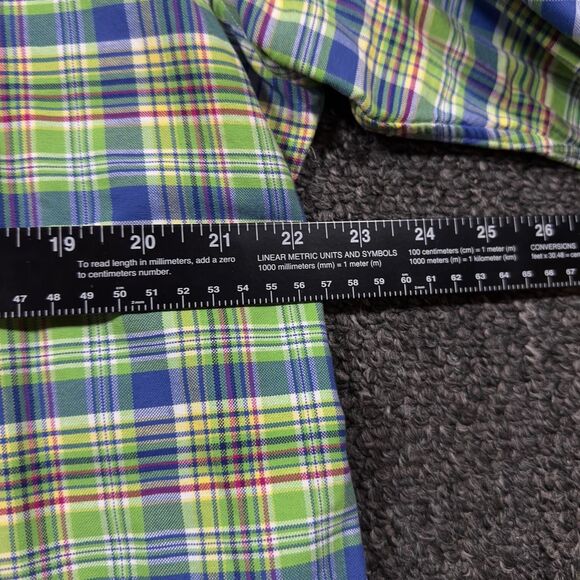 Ralph Lauren Plaid Button-Down Shirt Men’s XL Green/Blue Multicolor - Picture 4 of 5
